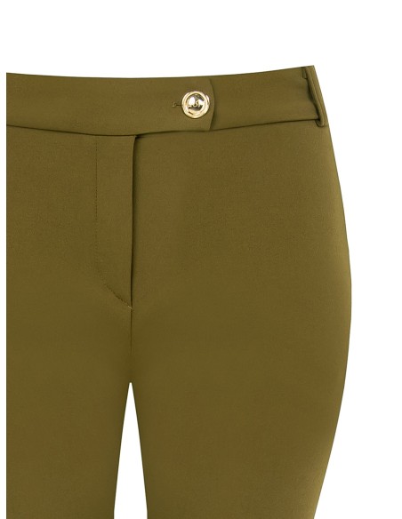 Pantalon ajusté cropped en crêpe scuba Rinascimento