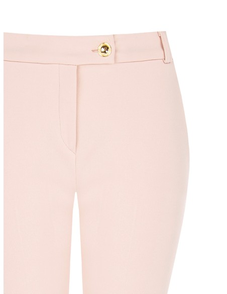 Aansluitende cropped broek van scuba-crêpe van Rinascimento
