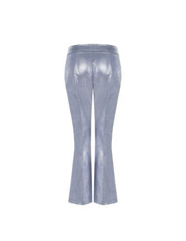 Pantalon évasé en denim laminé Rinascimento