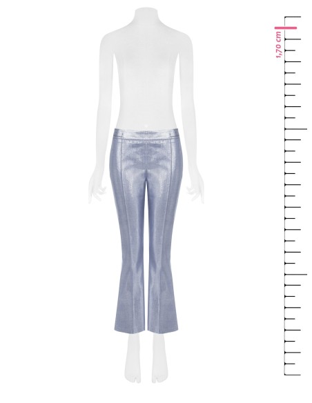 Pantalon évasé en denim laminé Rinascimento