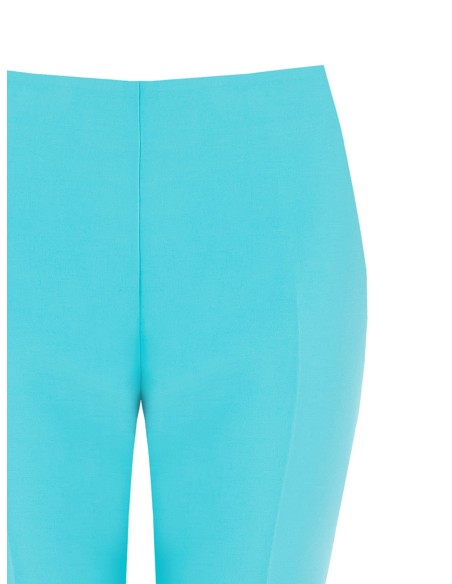 Skinny cropped broek van technische stof met kleine splitjes bij de enkels Rinascimento
