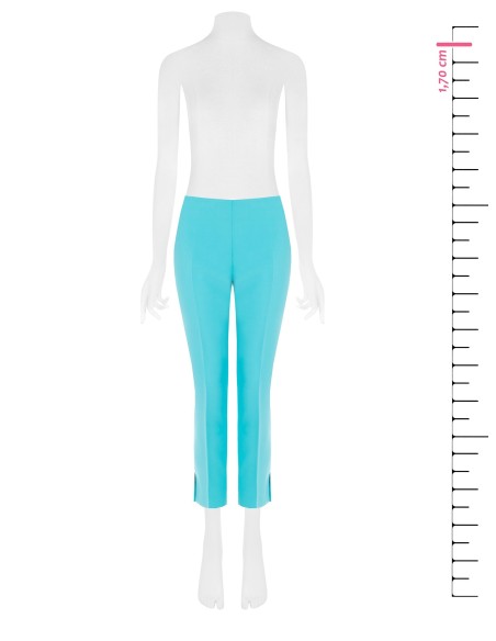 Pantalon croisé skinny en tissu technique avec petites coupes à la cheville Rinascimento
