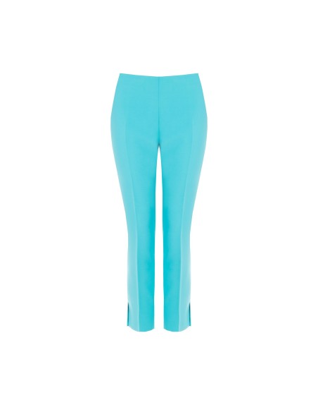 Pantalon croisé skinny en tissu technique avec petites coupes à la cheville Rinascimento