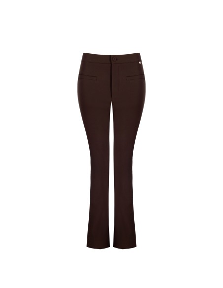 Pantalon droit avec fentes à la cheville Rinascimento
