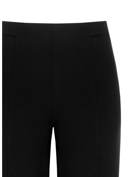 Palazzo-broek van scuba-crêpe met elastische tailleband van Rinascimento