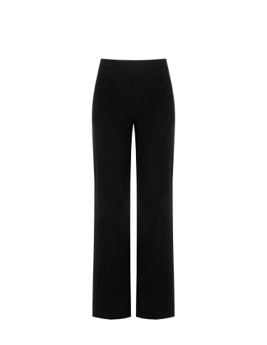 Pantalon palazzo en crêpe scuba avec élastique à la taille Rinascimento