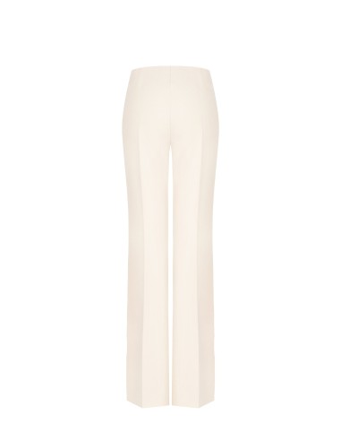 Pantalon palazzo en scuba crêpe avec boutons sur les côtés Rinascimento