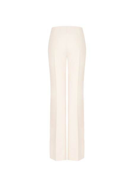 Pantalon palazzo en scuba crêpe avec boutons sur les côtés Rinascimento