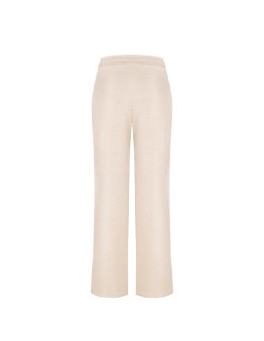 Pantalon palazzo en néoprène léger avec logo RR en relief Rinascimento