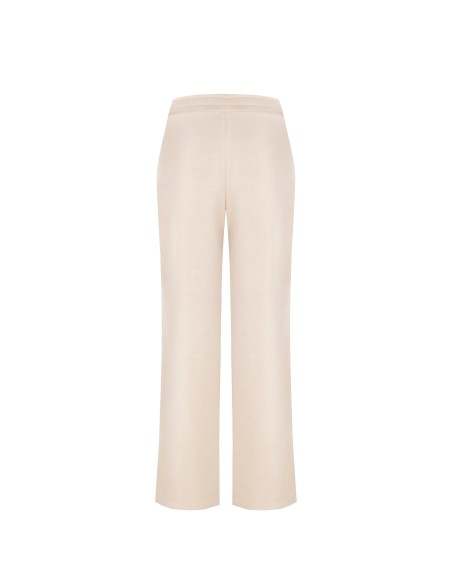 Palazzo-broek van licht neopreen met verhoogd RR-logo van Rinascimento