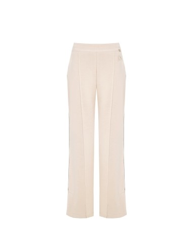 Pantalon palazzo en néoprène léger avec logo RR en relief Rinascimento