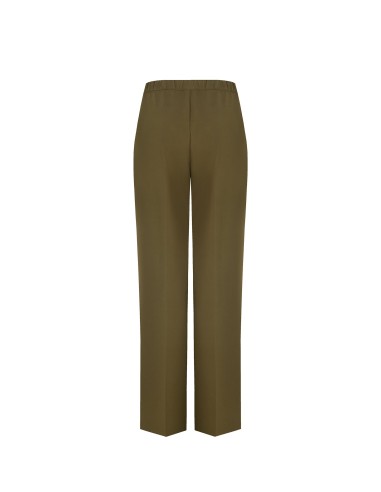 Pantalon palazzo en tissu bi-stretch avec élastique au dos et poches Rinascimento