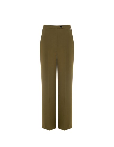 Pantalon palazzo en tissu bi-stretch avec élastique au dos et poches Rinascimento