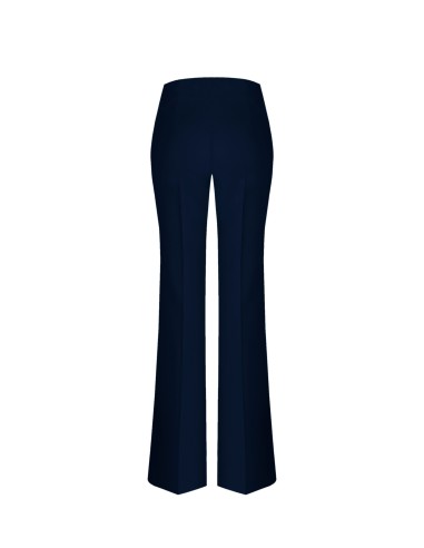Pantalon palazzo en tissu technique avec fermeture éclair latérale Rinascimento