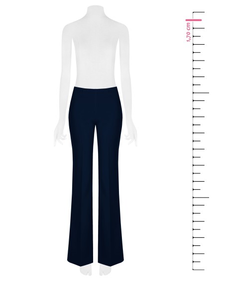 Pantalon palazzo en tissu technique avec fermeture éclair latérale Rinascimento
