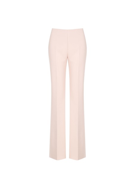 Pantalon palazzo en tissu technique avec fermeture éclair latérale Rinascimento