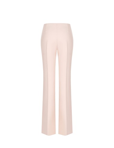 Pantalon palazzo en tissu technique avec fermeture éclair latérale Rinascimento