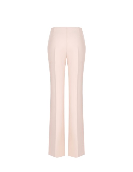 Pantalon palazzo en tissu technique avec fermeture éclair latérale Rinascimento