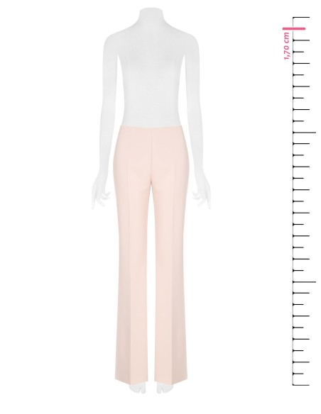 Pantalon palazzo en tissu technique avec fermeture éclair latérale Rinascimento