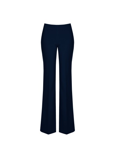 Pantalon palazzo en tissu technique avec fermeture éclair latérale Rinascimento