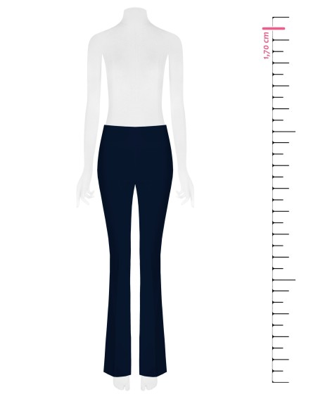 Pantalon évasé en tissu technique sans poches Rinascimento