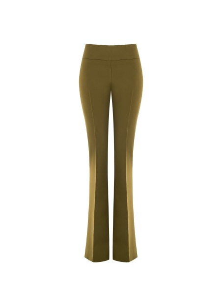 Pantalon évasé en tissu technique sans poches Rinascimento