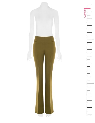 Pantalon évasé en tissu technique sans poches Rinascimento