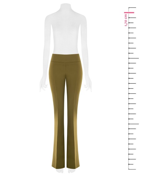 Pantalon évasé en tissu technique sans poches Rinascimento