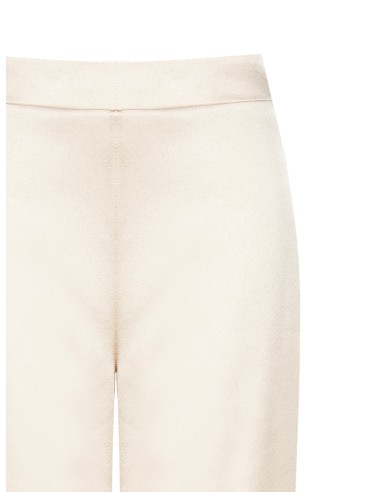Pantalon palazzo en satin crêpe avec élastique au dos Rinascimento