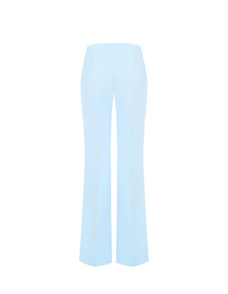 Pantalon droit en tissu technique avec fermeture éclair latérale Rinascimento
