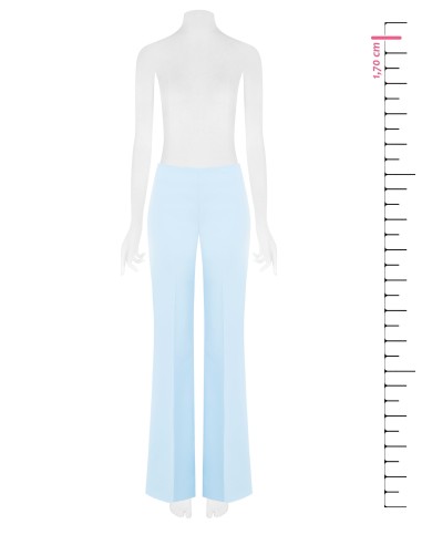 Pantalon droit en tissu technique avec fermeture éclair latérale Rinascimento