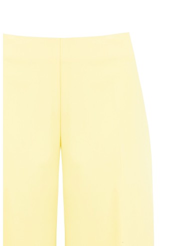 Pantalon palazzo en tissu poly-viscose avec fermeture éclair latérale Rinascimento