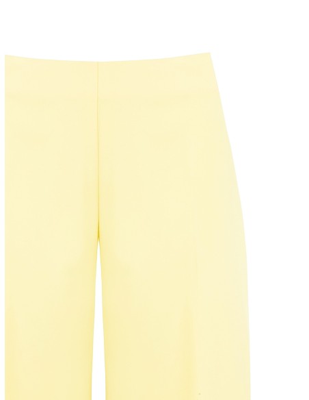 Pantalon palazzo en tissu poly-viscose avec fermeture éclair latérale Rinascimento