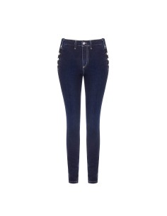 Skinnyjeans met knopen aan de zijkanten Rinascimento