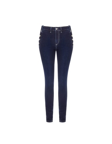 Jean skinny à boutons sur les côtés Rinascimento