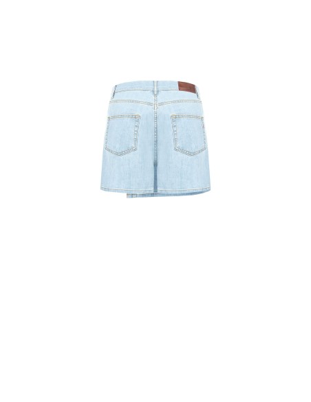 Denim skort met overslag van Rinascimento