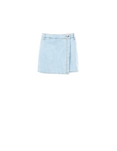 Denim skort met overslag van Rinascimento