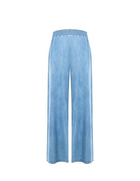 Jeans met elastische tailleband en zakken van Rinascimento