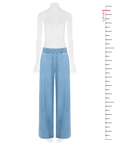 Jeans met elastische tailleband en zakken van Rinascimento
