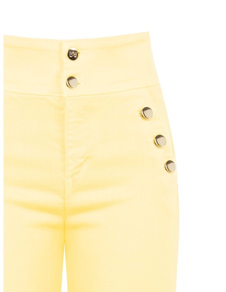 Jean droits extensibles taille haute à boutons Rinascimento
