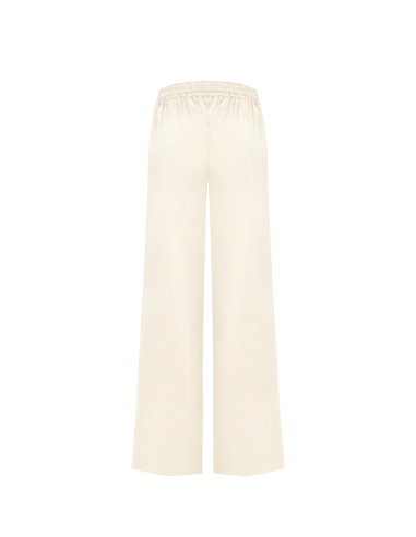 Pantalon palazzo en mélange de viscose avec élastique à l’arrière Rinascimento