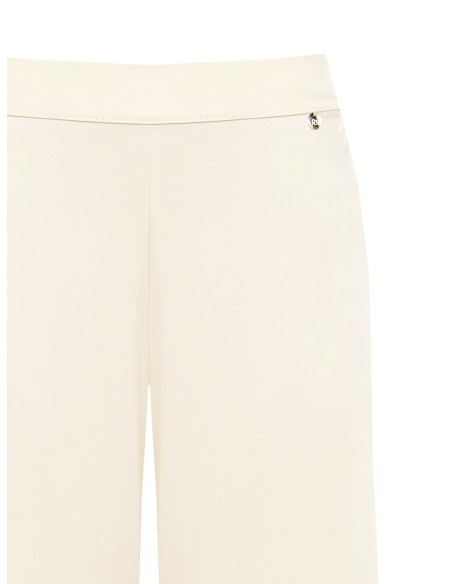 Pantalon palazzo en mélange de viscose avec élastique à l’arrière Rinascimento