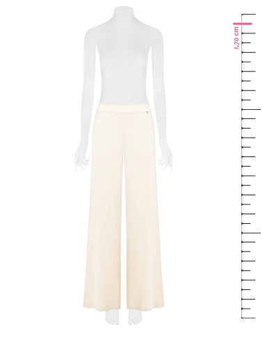 Pantalon palazzo en mélange de viscose avec élastique à l’arrière Rinascimento