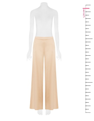 Pantalon palazzo en mélange de viscose avec élastique à l’arrière Rinascimento