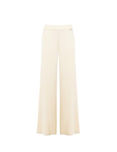 Pantalon palazzo en mélange de viscose avec élastique à l’arrière Rinascimento