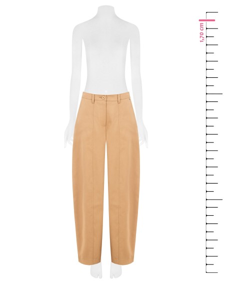 Pantalon balloon large en denim Rinascimento