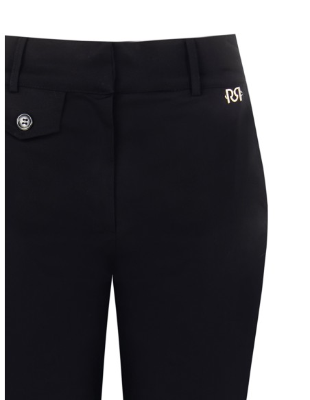 Pantalon cropped en coton mélangé avec poches Rinascimento
