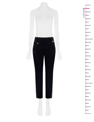 Pantalon cropped en coton mélangé avec poches Rinascimento