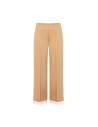 Pantalon palazzo en polyviscose avec empiècement à rayures et poches Rinascimento