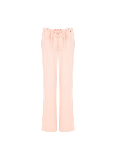 Pantalon palazzo en tissu fluide avec cordon de serrage à la taille Rinascimento
